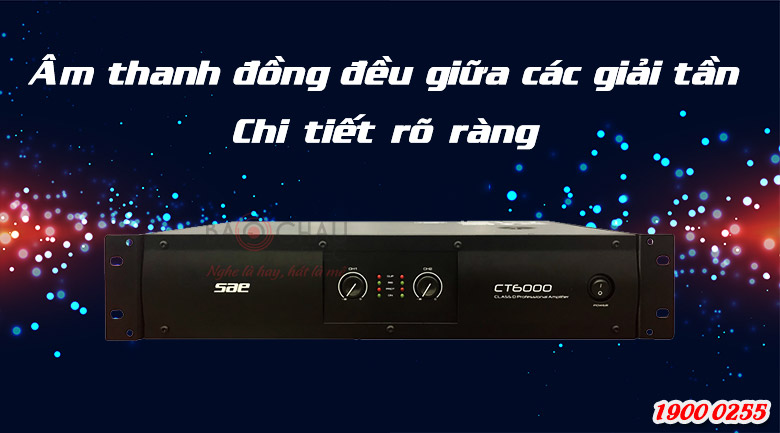 Cục đẩy c&ocirc;ng suất SAE CT6000 ch&iacute;nh h&atilde;ng, gi&aacute; tốt