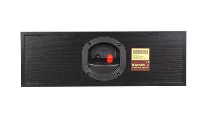 Mặt sau loa nghe nhạc Klipsch RC 42II bố trí khoa học, logic
