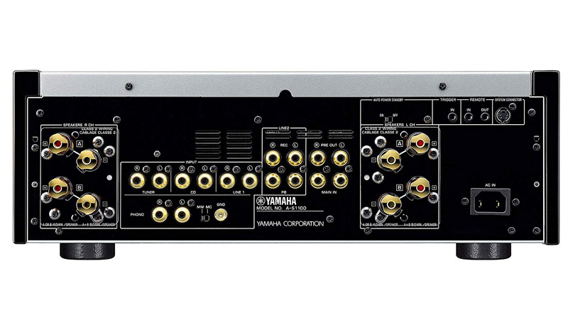 Amply Yamaha A-S1100 Silver hỗ trợ đầy đủ c&aacute;c kết nối th&ocirc;ng dụng