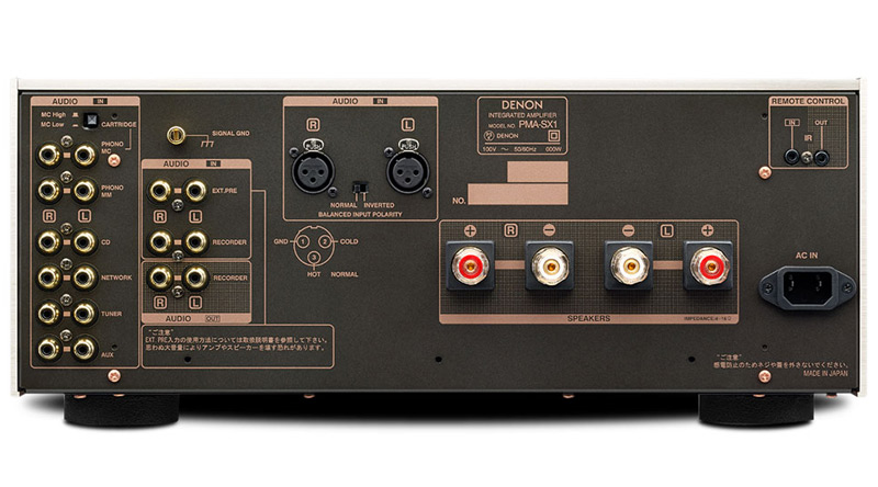 Mặt sau amply Denon PMA SX1