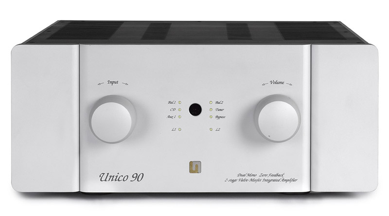Amply đ&egrave;n Unison Research Unico 90 thiết kế đơn giản