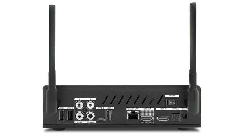 Đầu Dune Pro 4K Plus được trang bị nhiều cổng kết nối
