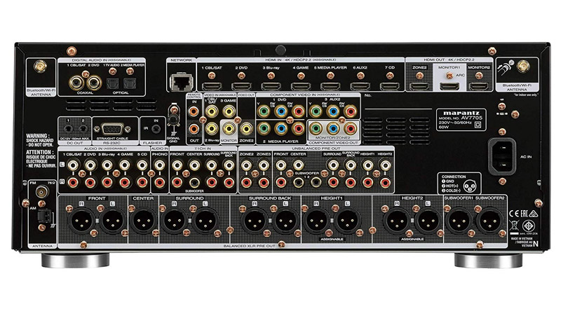 Pre-amply Marantz AV7705 kết nối đa dạng, độ tương thích cao