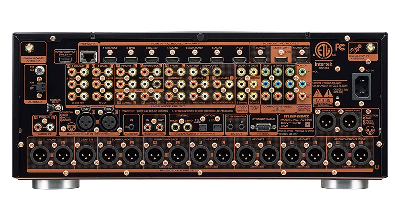 Pre-amply Marantz AV8805 khả năng kết nối đơn giản, đa dạng với nhiều thiết bị 