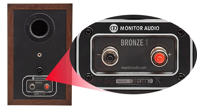 Loa Monitor Audio Bronze 1 thiết kế cổng thoát hơi hiệu quả