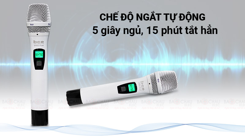 Micro kh&ocirc;ng d&acirc;y BCE U900 Plus t&iacute;nh năng cảm biến tự ngắt th&ocirc;ng minh 
