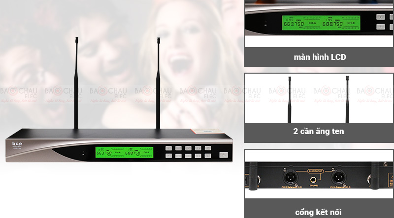 Đầu thu micro kh&ocirc;ng d&acirc;y BCE U900 Plus 