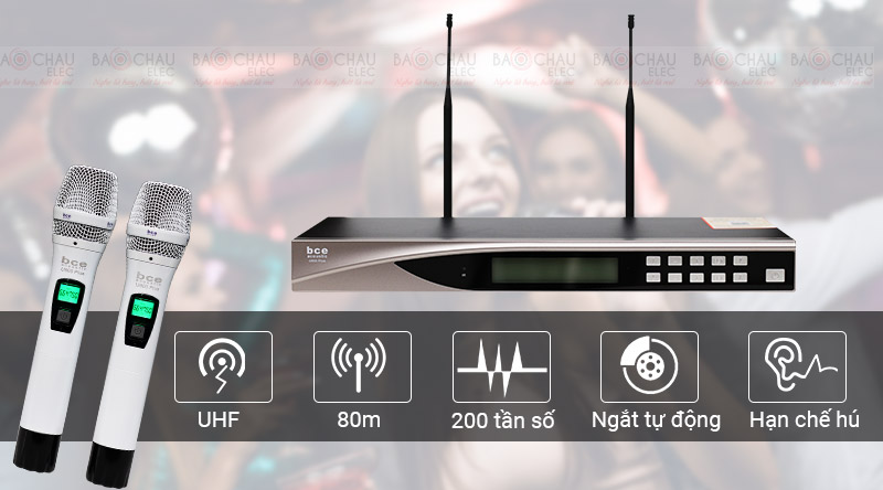 Micro BCE U900 Plus hát karaoke siêu nhạy, lọc âm tốt
