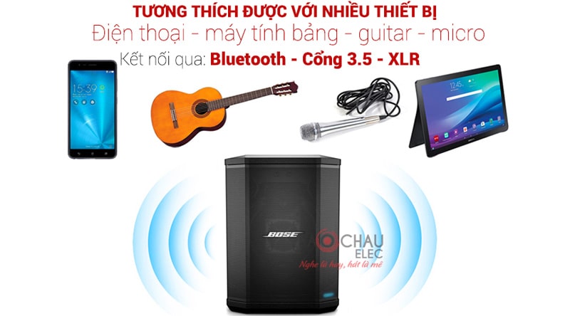Loa Bose S1 Pro kết nối linh hoạt với nhiều thiết bị 