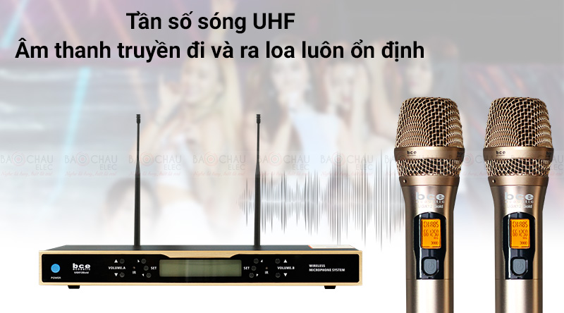 ​​​​Micro kh&ocirc;ng d&acirc;y BCE UGX12 gold cao cấp
