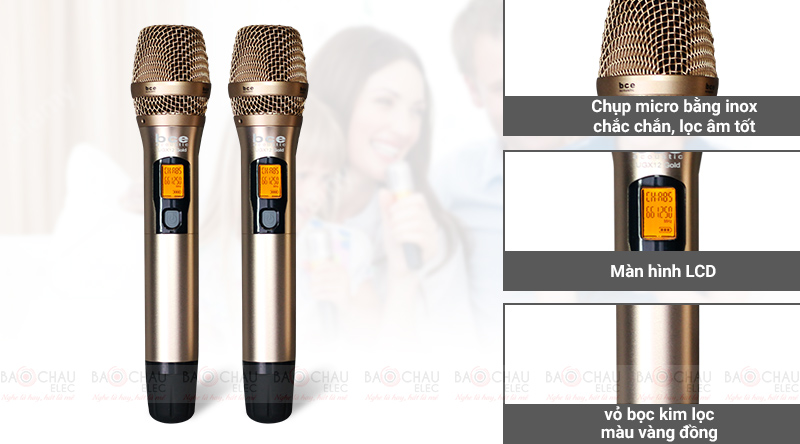 micro kh&ocirc;ng d&acirc;y bce ugx12 gold h&aacute;t cực hay