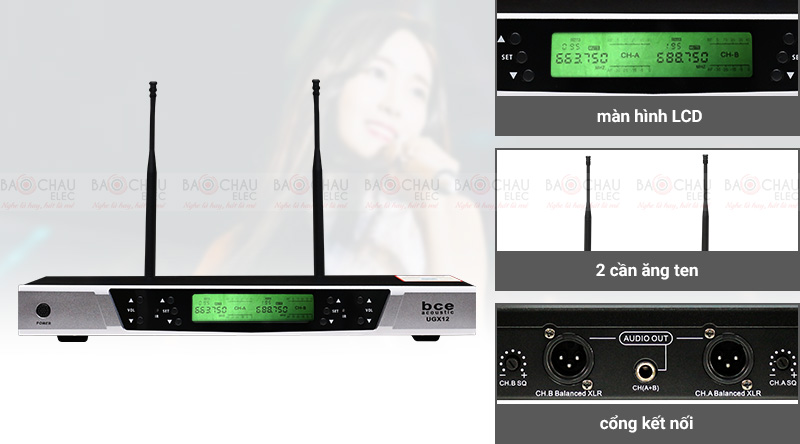 Đầu thu Micro kh&ocirc;ng d&acirc;y BCE UGX12
