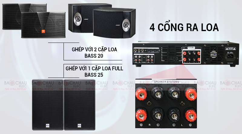 đẩy liền vang bksound DP 3500 giá rẻ