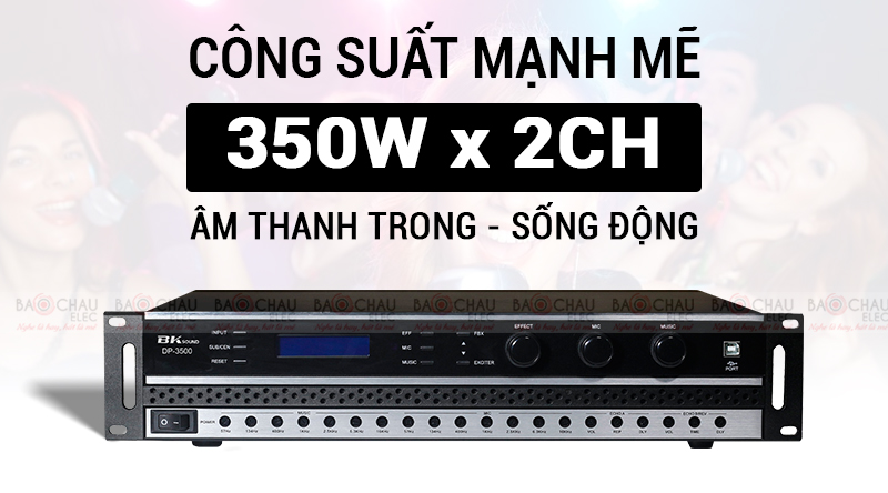 đẩy liền vang bksound DP 3500 công suất mạnh mẽ