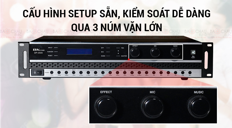 đẩy liền vang bksound DP 3500 hiện đại