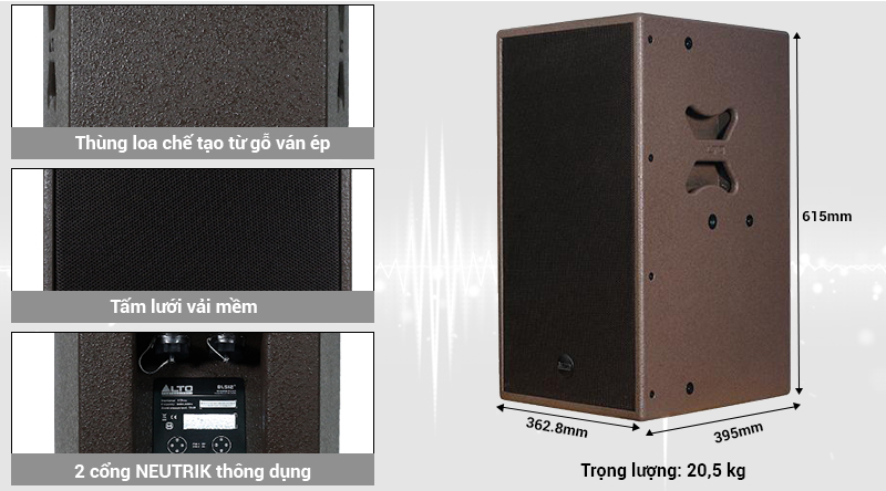 Loa Alto BLS 12+ thiết kế hiện đại