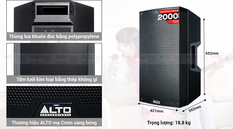 Loa Alto TS315 thiết kế đẹp mắt