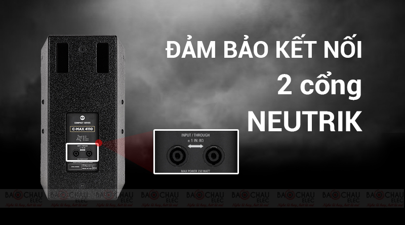 Cổng kết nối của Loa karaoke RCF C MAX 4110