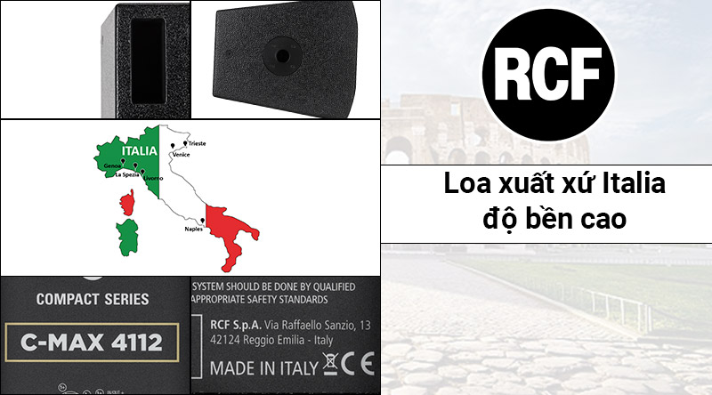 Loa karaoke RCF C MAX 4112 mang thiết kế hiện đại