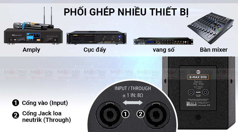 Loa karaoke RCF E MAX 3110 phối gh&eacute;p dễ d&agrave;ng