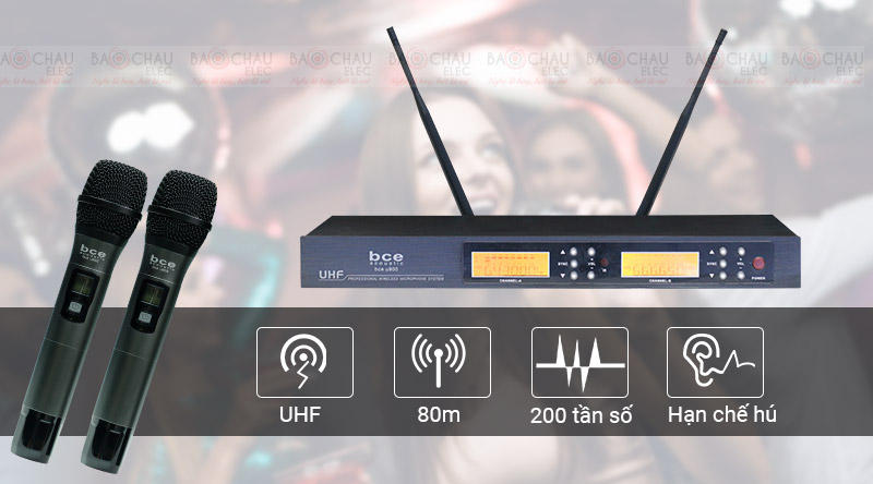 Micro kh&ocirc;ng d&acirc;y bce u900 gi&aacute; rẻ, h&aacute;t nhạy