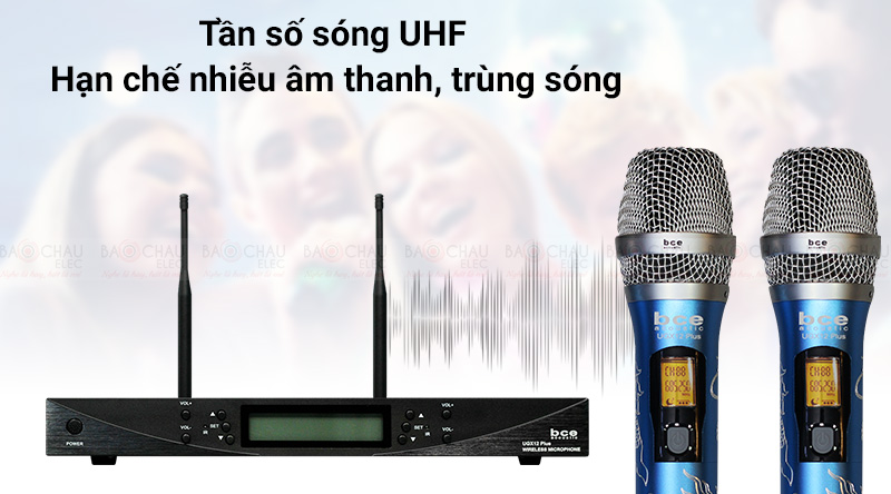 Micro kh&ocirc;ng d&acirc;y BCE UGX12 Plus Luxury thu s&oacute;ng nhạy b&eacute;n