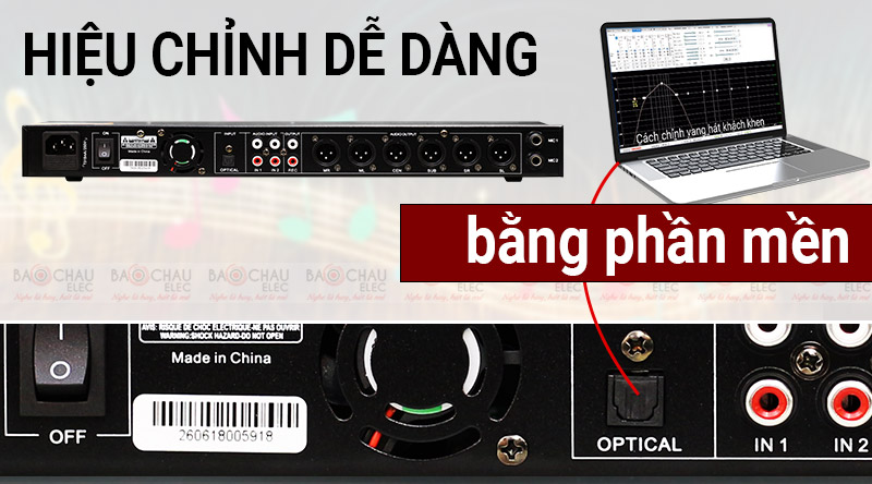 Vang số Bksound X6 Luxury khả năng hiệu chỉnh linh hoạt