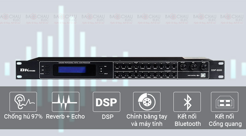 Vang số chỉnh cơ Bksound DSP-9000 (Black)