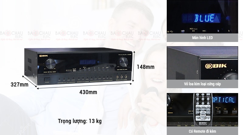 Amply BIK BJ-A88 ch&iacute;nh h&atilde;ng gi&aacute; rẻ