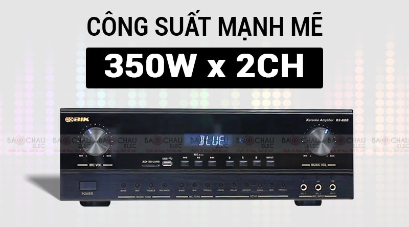 Amply karaoke BIK AV BJ-A88 c&ocirc;ng suất mạnh mẽ