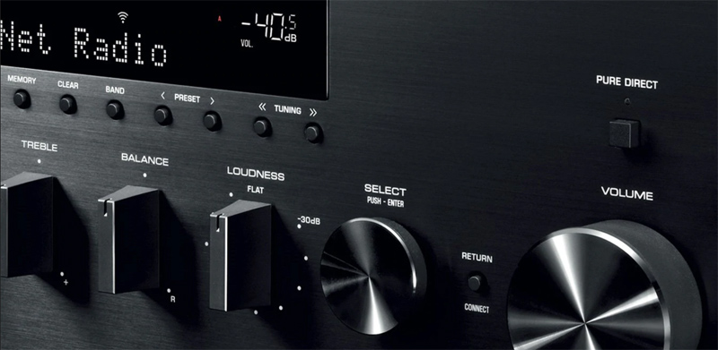 Amply Yamaha R N803 vỏ khung chắc chắn