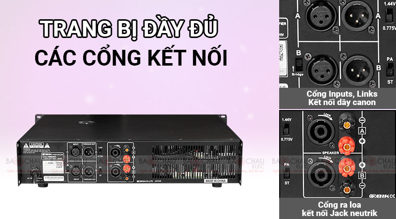 Cục đẩy c&ocirc;ng suất BIK VM 620A