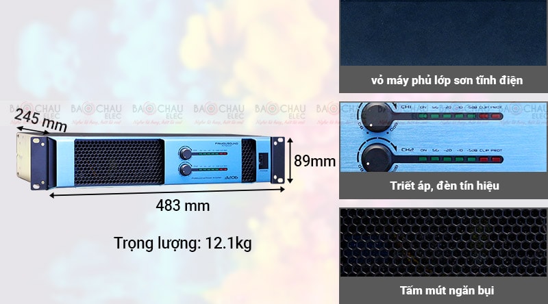 Cục đẩy công suất Famousound 3206 (2020) thiết kế nhỏ gọn