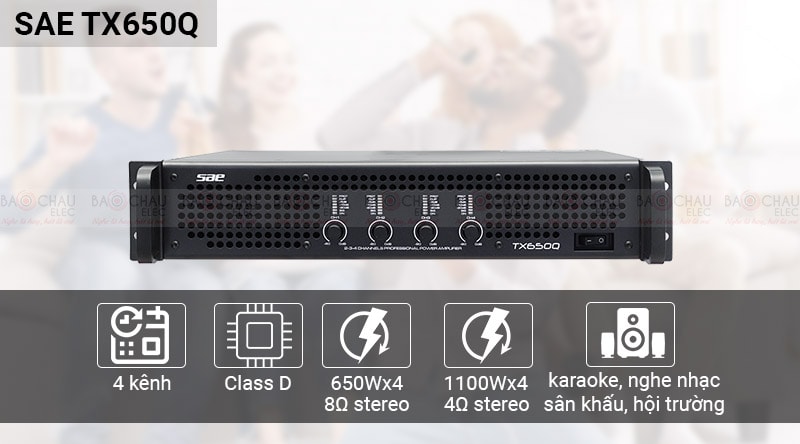 Cục đẩy c&ocirc;ng suất SAE TX650Q