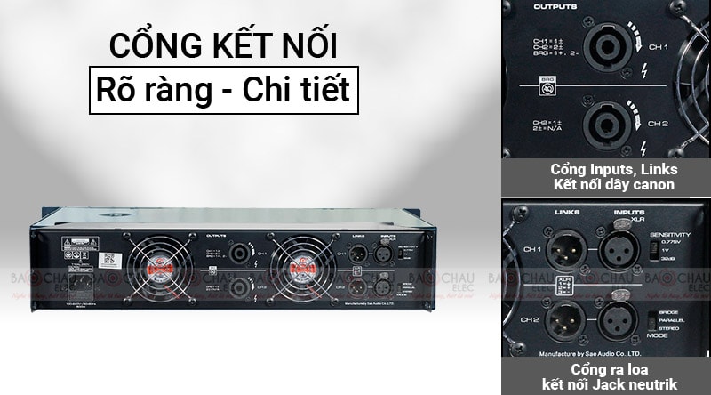 Cục đẩy công suất SAE TX800