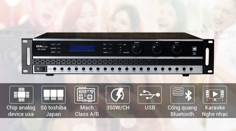 đẩy liền vang bksound dp 3500 giá rẻ