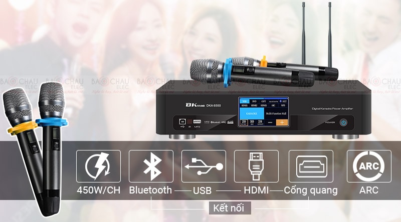 Digital Karaoke Power Amplifier BKSound DKA 6500 hiện đại nhất