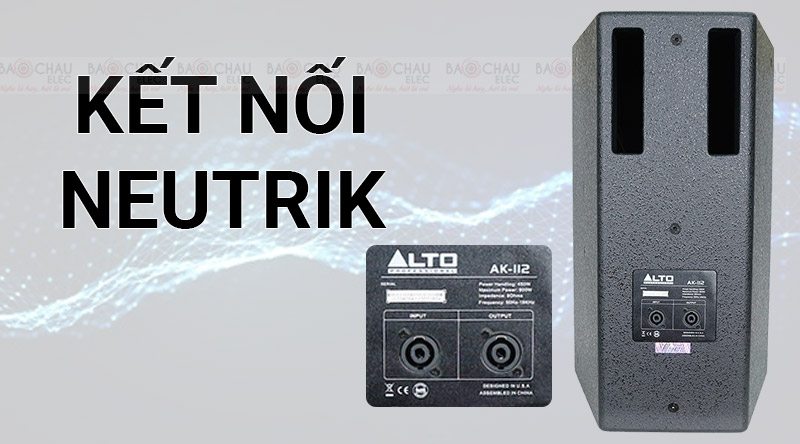 Loa Alto AK112 kết nối Neutrik