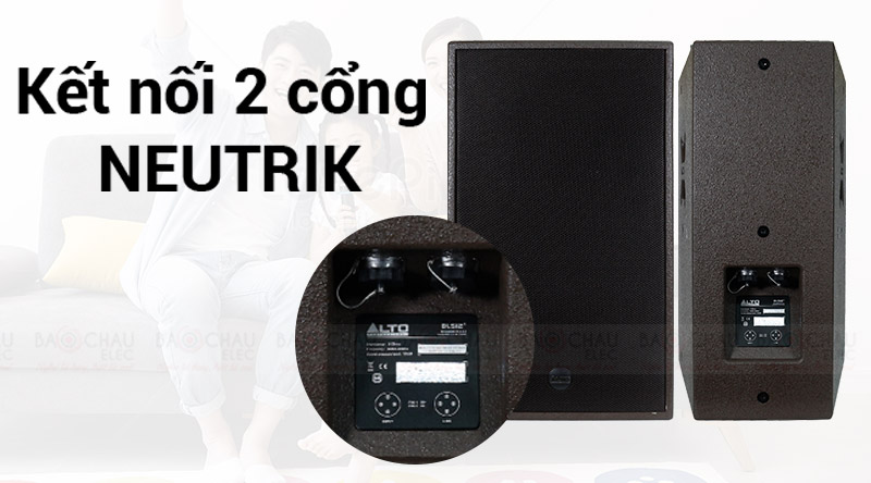 Loa Alto BLS 12+ kết nối 2 cổng neutrik