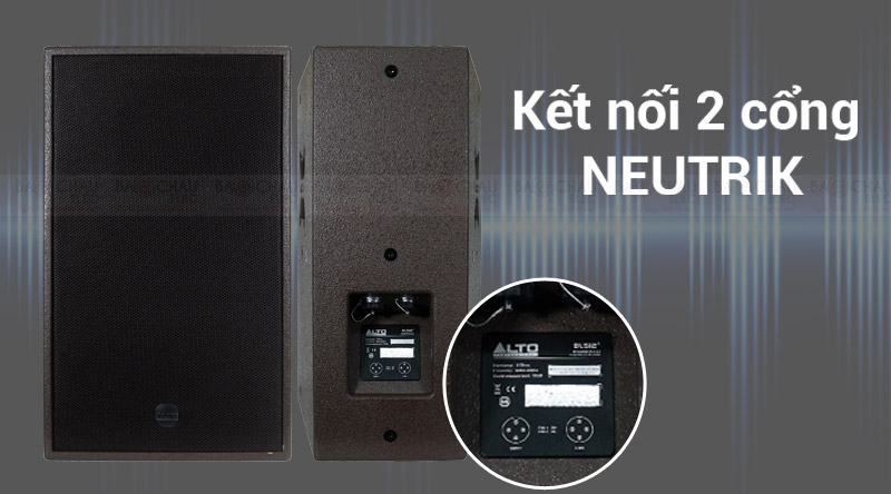 Loa Alto TS215W kết nối 2 cổng Neutrik