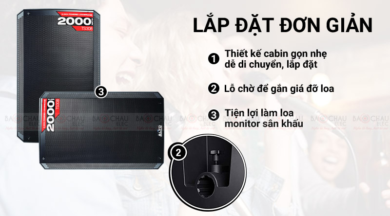 Loa Alto TS308 lắp đặt đơn giản