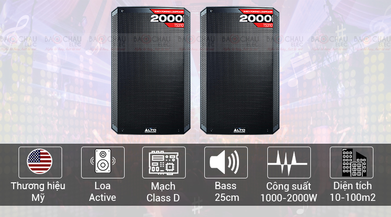 Loa Alto TS310 c&ocirc;ng suất mạnh mẽ