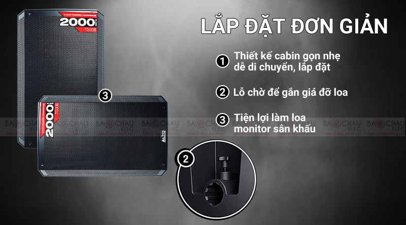 Loa Alto TS310 lắp đặt đơn giản