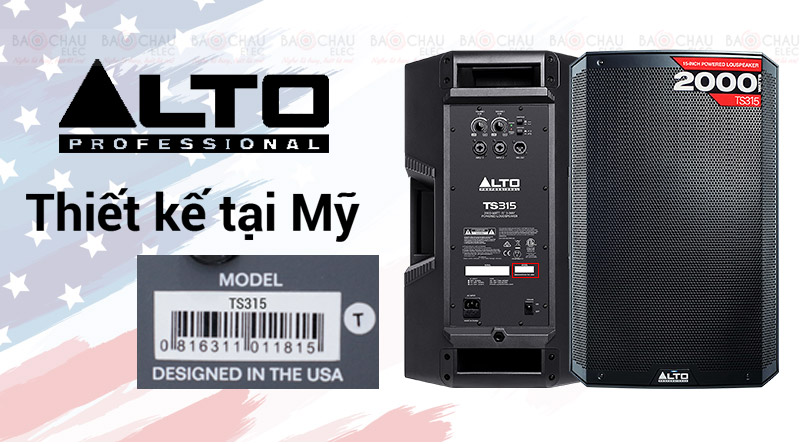 Loa Alto TS315 thiết kế Hoa Kỳ