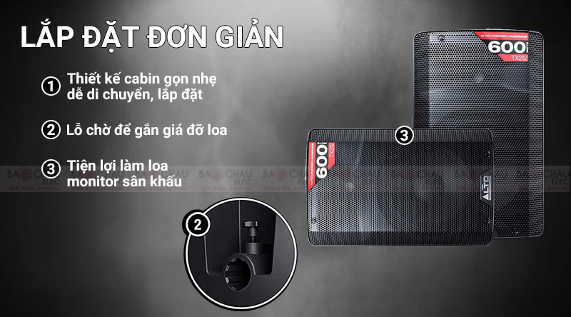 Loa Alto TX212 lắp đặt đơn giản