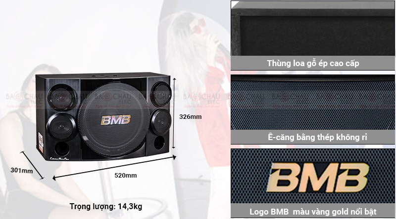 Loa karaoke BMB CSE 310II k&iacute;ch thước nhỏ gọn