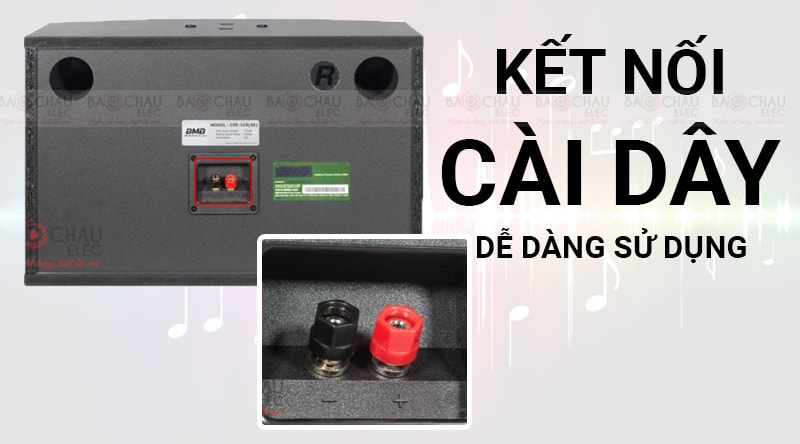 Loa karaoke BMB CSE 310SE kết nối c&agrave;i d&acirc;y