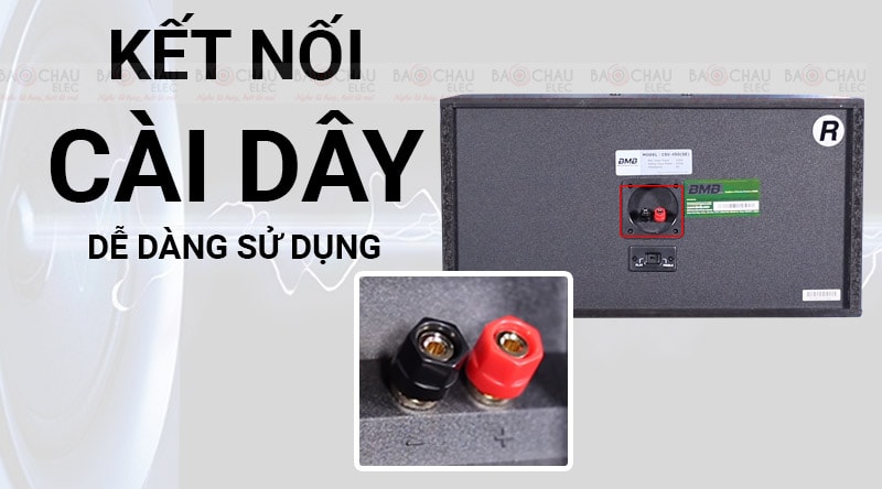 Loa BMB&nbsp;CSV 450SE mặt sau kết nối c&agrave;i d&acirc;y