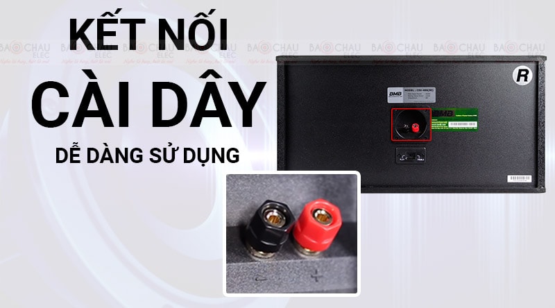 Loa karaoke BMB CSV 480 kết nối cài dây