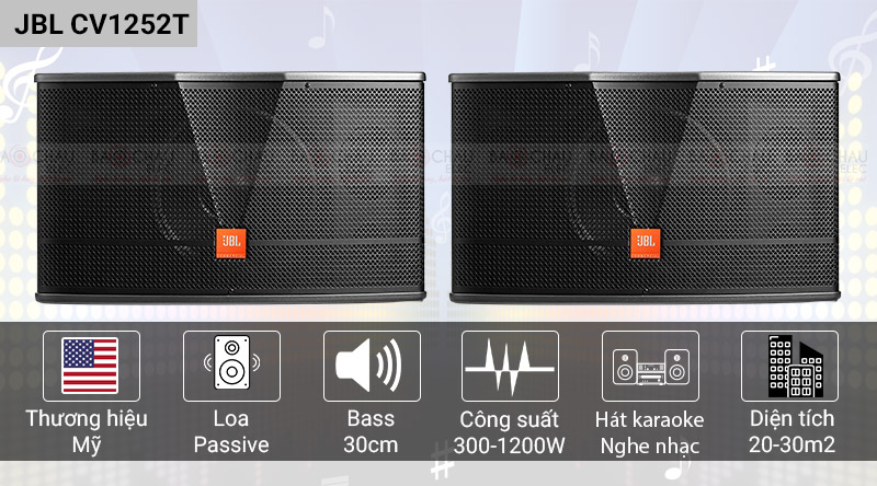 Loa karaoke JBL CV1252T